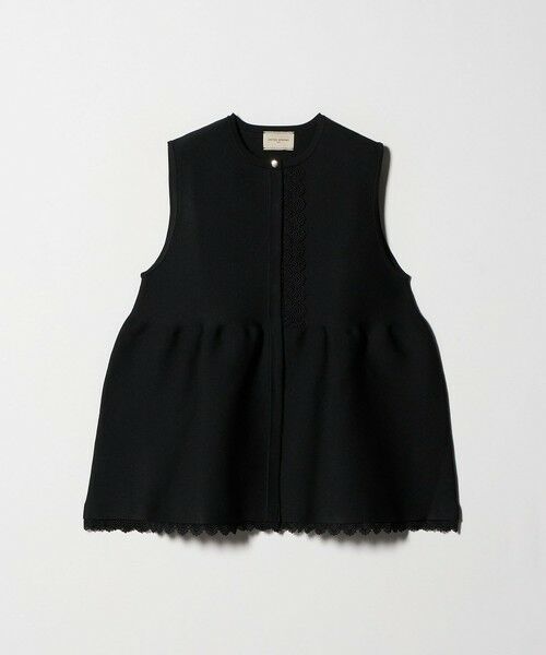 UNITED ARROWS / ユナイテッドアローズ ベスト | レース ペプラム ニットベスト ‐ウォッシャブル‐ | 詳細4