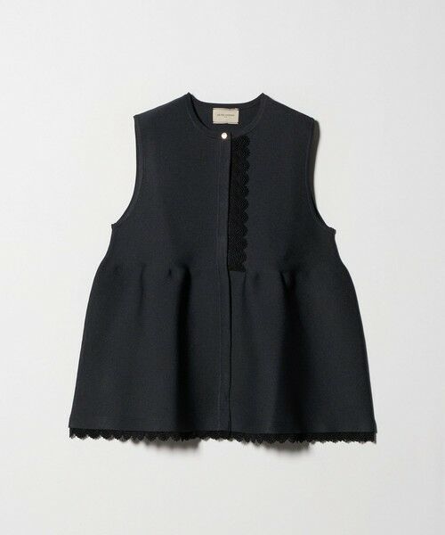 UNITED ARROWS / ユナイテッドアローズ ベスト | レース ペプラム ニットベスト ‐ウォッシャブル‐ | 詳細14
