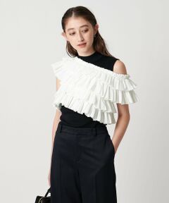 UNITED ARROWS / ユナイテッドアローズ ニット・セーター | ギャザー マルチ ニット -ウォッシャブル-