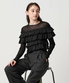 UNITED ARROWS / ユナイテッドアローズ ニット・セーター | ギャザー マルチ ニット -ウォッシャブル-