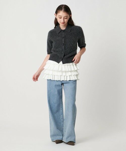 UNITED ARROWS / ユナイテッドアローズ ニット・セーター | ギャザー マルチ ニット -ウォッシャブル- | 詳細4