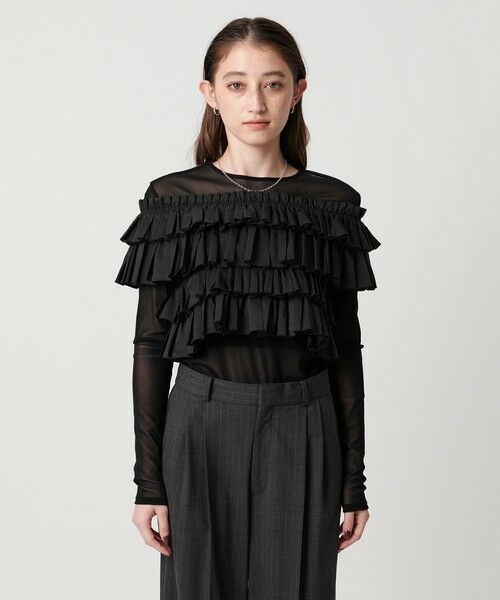 UNITED ARROWS / ユナイテッドアローズ ニット・セーター | ギャザー マルチ ニット -ウォッシャブル- | 詳細11