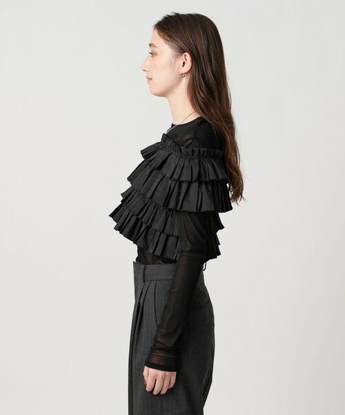 UNITED ARROWS / ユナイテッドアローズ ニット・セーター | ギャザー マルチ ニット -ウォッシャブル- | 詳細12