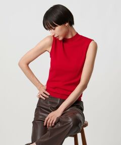 UNITED ARROWS / ユナイテッドアローズ ニット・セーター | ハイネック ノースリーブ ニット ウォッシャブル