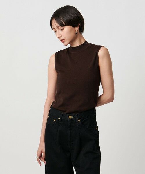 UNITED ARROWS / ユナイテッドアローズ ニット・セーター | ハイネック ノースリーブ ニット ウォッシャブル | 詳細4