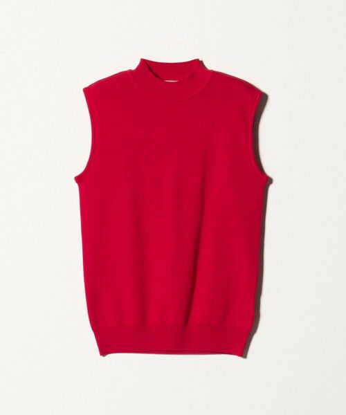 美品✦BRIEFING ✦ノースリーブモックネックシャツ ✦レッド✦M 美品✦BRIEFING ✦ノースリーブモックネックシャツ ✦レッド✦M