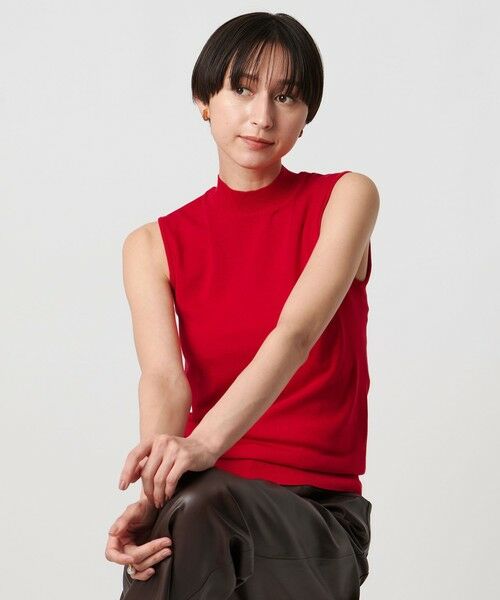 UNITED ARROWS / ユナイテッドアローズ ニット・セーター | ハイネック ノースリーブ ニット ウォッシャブル | 詳細17