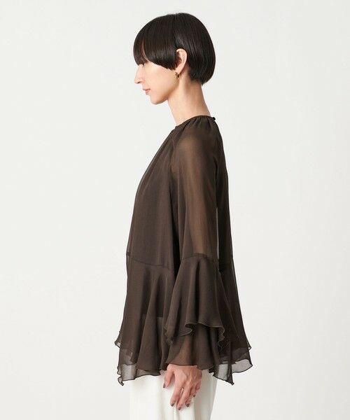 UNITED ARROWS / ユナイテッドアローズ シャツ・ブラウス | シアー イレギュラー フリル ブラウス -ウォッシャブル- | 詳細6