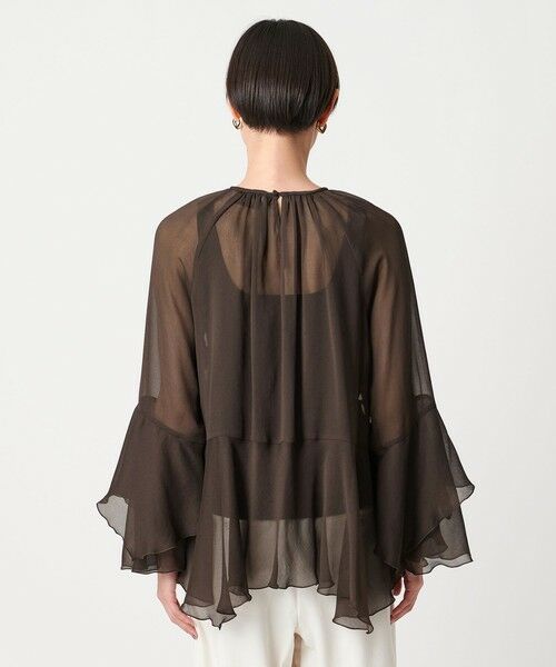 UNITED ARROWS / ユナイテッドアローズ シャツ・ブラウス | シアー イレギュラー フリル ブラウス -ウォッシャブル- | 詳細7