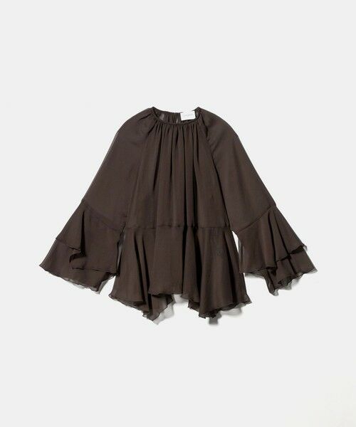 UNITED ARROWS / ユナイテッドアローズ シャツ・ブラウス | シアー イレギュラー フリル ブラウス -ウォッシャブル- | 詳細8