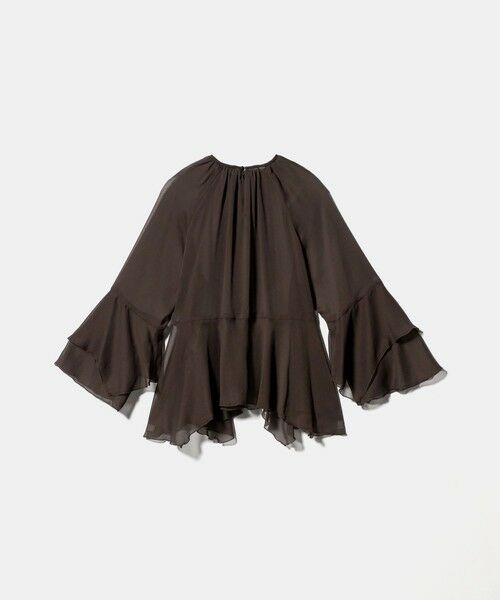 UNITED ARROWS / ユナイテッドアローズ シャツ・ブラウス | シアー イレギュラー フリル ブラウス -ウォッシャブル- | 詳細9