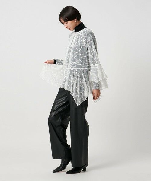 UNITED ARROWS / ユナイテッドアローズ シャツ・ブラウス | レース イレギュラー フリル ブラウス | 詳細2