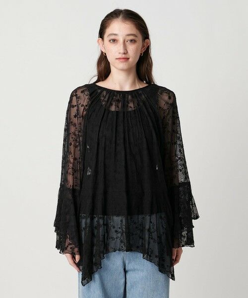 UNITED ARROWS / ユナイテッドアローズ シャツ・ブラウス | レース イレギュラー フリル ブラウス | 詳細11