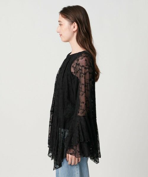 UNITED ARROWS / ユナイテッドアローズ シャツ・ブラウス | レース イレギュラー フリル ブラウス | 詳細12