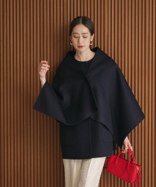 UNITED ARROWS/ユナイテッドアローズ バイカラー リバー ストール NAVY FREE UNITED ARROWS/ユナイテッドアローズ バイカラー リバー ストール NAVY FREE