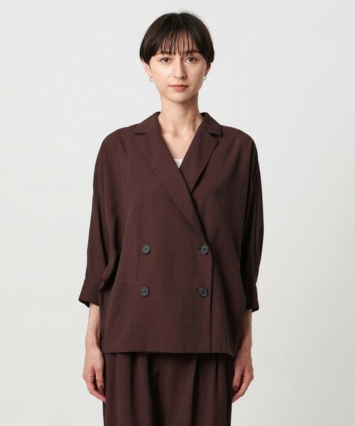 UNITED ARROWS / ユナイテッドアローズ テーラードジャケット | シアー ドルマン ブラウス ジャケット ウォッシャブル | 詳細19