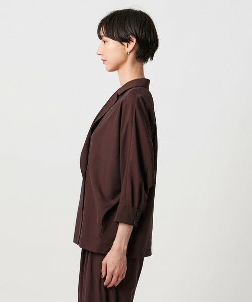 UNITED ARROWS / ユナイテッドアローズ テーラードジャケット | シアー ドルマン ブラウス ジャケット ウォッシャブル | 詳細20