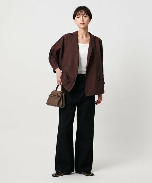 UNITED ARROWS / ユナイテッドアローズ テーラードジャケット | シアー ドルマン ブラウス ジャケット ウォッシャブル | 詳細14