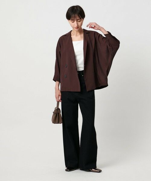 UNITED ARROWS / ユナイテッドアローズ テーラードジャケット | シアー ドルマン ブラウス ジャケット ウォッシャブル | 詳細15