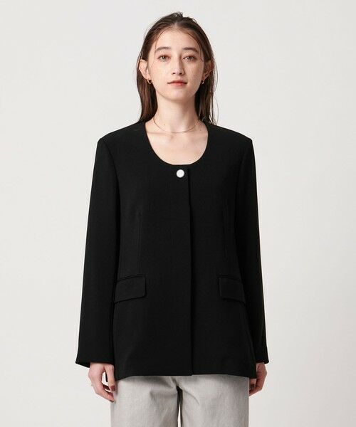 UNITED ARROWS / ユナイテッドアローズ テーラードジャケット | Uネックライン ジャケット | 詳細5