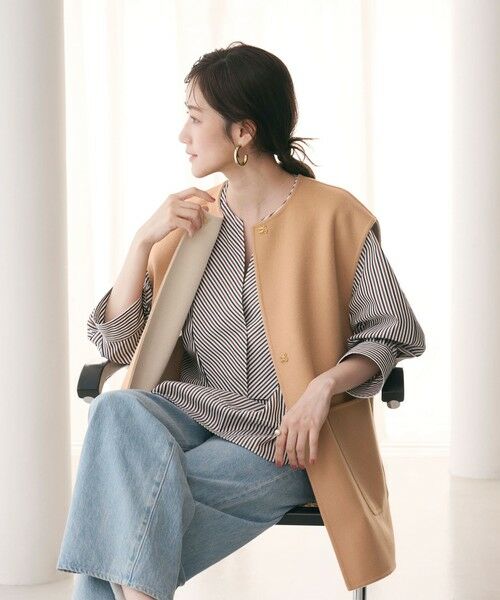 UNITED ARROWS / ユナイテッドアローズ その他アウター | バイカラー リバー ベスト | 詳細4