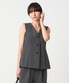 UNITED ARROWS / ユナイテッドアローズ ベスト | ダブルクロス ベスト -ウォッシャブル-