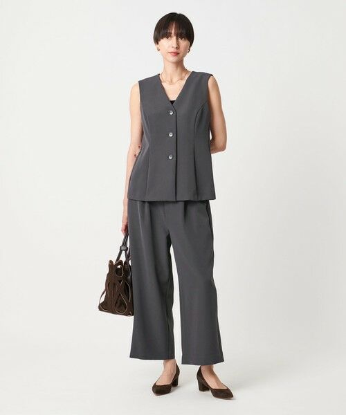 UNITED ARROWS / ユナイテッドアローズ ベスト | ダブルクロス ベスト -ウォッシャブル- | 詳細9