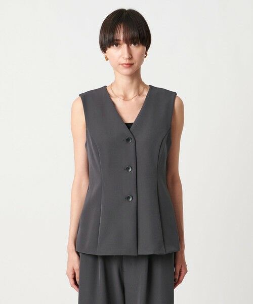 UNITED ARROWS / ユナイテッドアローズ ベスト | ダブルクロス ベスト -ウォッシャブル- | 詳細12