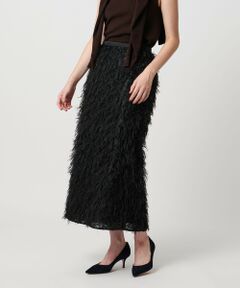 UNITED ARROWS / ユナイテッドアローズ ロング・マキシ丈スカート | ヘアリー ラメ カットジャガード タイト スカート