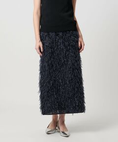 UNITED ARROWS / ユナイテッドアローズ ロング・マキシ丈スカート | ヘアリー ラメ カットジャガード タイト スカート