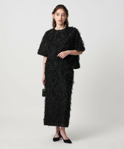 UNITED ARROWS / ユナイテッドアローズ ロング・マキシ丈スカート | ヘアリー ラメ カットジャガード タイト スカート | 詳細2