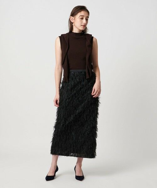 UNITED ARROWS / ユナイテッドアローズ ロング・マキシ丈スカート | ヘアリー ラメ カットジャガード タイト スカート | 詳細3