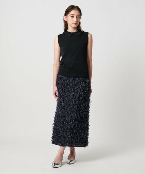 UNITED ARROWS / ユナイテッドアローズ ロング・マキシ丈スカート | ヘアリー ラメ カットジャガード タイト スカート | 詳細12