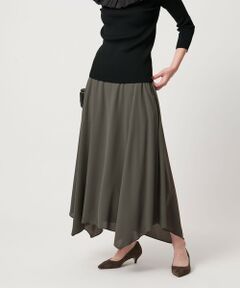 UNITED ARROWS / ユナイテッドアローズ ミニ・ひざ丈スカート | イレギュラー ヘム フレア スカート