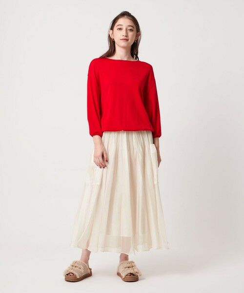 UNITED ARROWS / ユナイテッドアローズ ロング・マキシ丈スカート | シャンブレー オーガンザ ポケット スカート | 詳細2