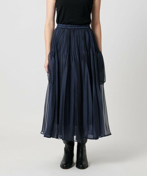 UNITED ARROWS / ユナイテッドアローズ ロング・マキシ丈スカート | シャンブレー オーガンザ ポケット スカート | 詳細17