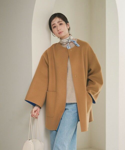 UNITED ARROWS / ユナイテッドアローズ その他アウター | バイカラー リバー ミドルコート | 詳細23