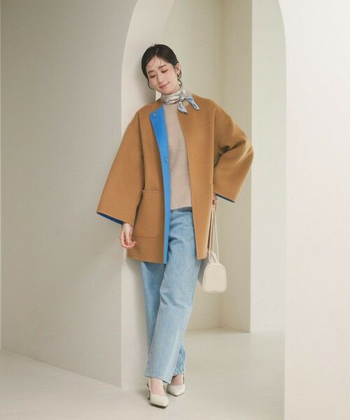 UNITED ARROWS / ユナイテッドアローズ その他アウター | バイカラー リバー ミドルコート | 詳細24