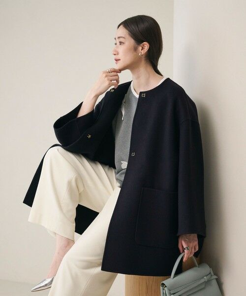 UNITED ARROWS / ユナイテッドアローズ その他アウター | バイカラー リバー ミドルコート | 詳細26