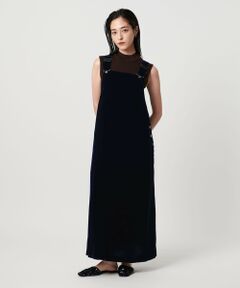 ユナイテッドアローズ　サロペット ブラック ペプラム サロペット ＜A DAY IN THE LIFE＞