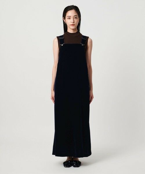 UNITED ARROWS / ユナイテッドアローズ サロペット・オールインワン | ベルベット サロペット スカート | 詳細9