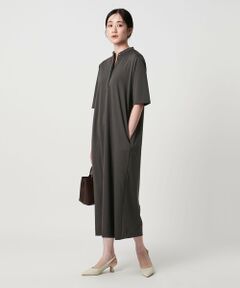 UNITED ARROWS / ユナイテッドアローズ ロング・マキシ丈ワンピース | ポンチ ハーフスリーブ ワンピース ‐ウォッシャブル‐