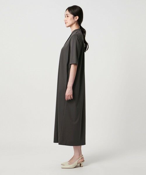 UNITED ARROWS / ユナイテッドアローズ ロング・マキシ丈ワンピース | ポンチ ハーフスリーブ ワンピース ‐ウォッシャブル‐ | 詳細10