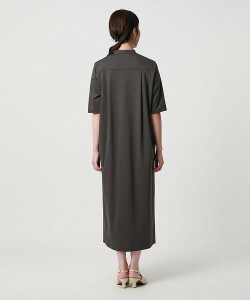 UNITED ARROWS / ユナイテッドアローズ ロング・マキシ丈ワンピース | ポンチ ハーフスリーブ ワンピース ‐ウォッシャブル‐ | 詳細11