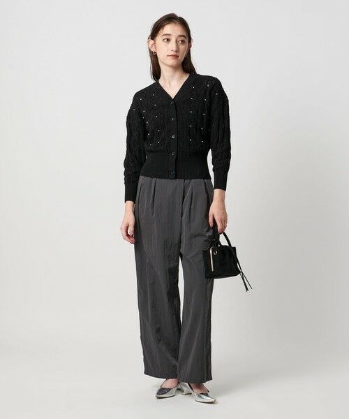 UNITED ARROWS / ユナイテッドアローズ カーディガン・ボレロ | フェイクパール レース カーディガン ウォッシャブル | 詳細2