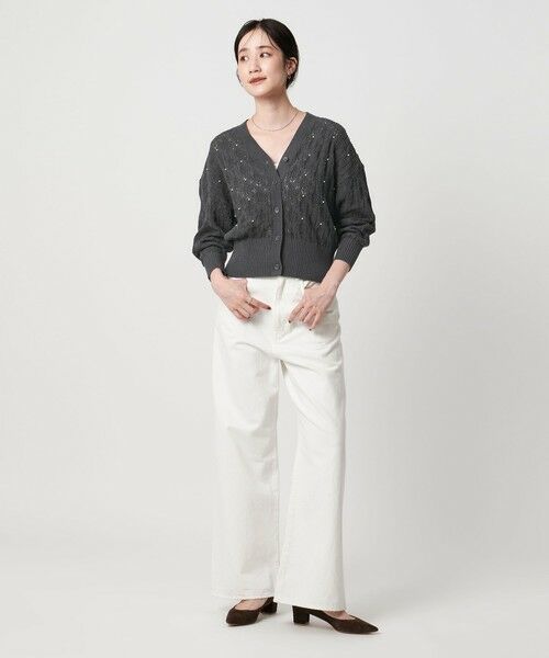 UNITED ARROWS / ユナイテッドアローズ カーディガン・ボレロ | フェイクパール レース カーディガン ウォッシャブル | 詳細8