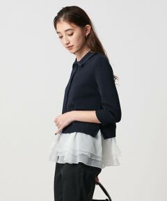 UNITED ARROWS / ユナイテッドアローズ ニット・セーター | レディー ポロコンビ ニット ウォッシャブル