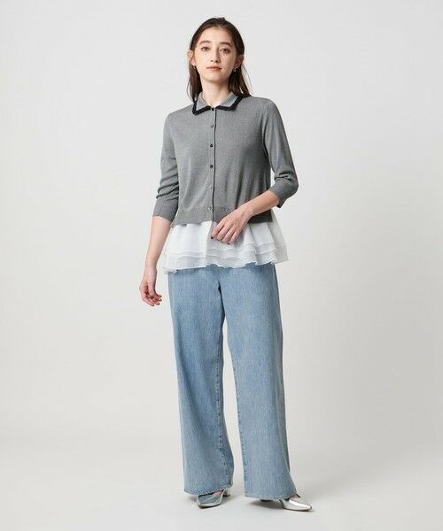 UNITED ARROWS / ユナイテッドアローズ ニット・セーター | レディー ポロコンビ ニット ウォッシャブル | 詳細9