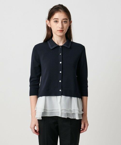 UNITED ARROWS / ユナイテッドアローズ ニット・セーター | レディー ポロコンビ ニット ウォッシャブル | 詳細23