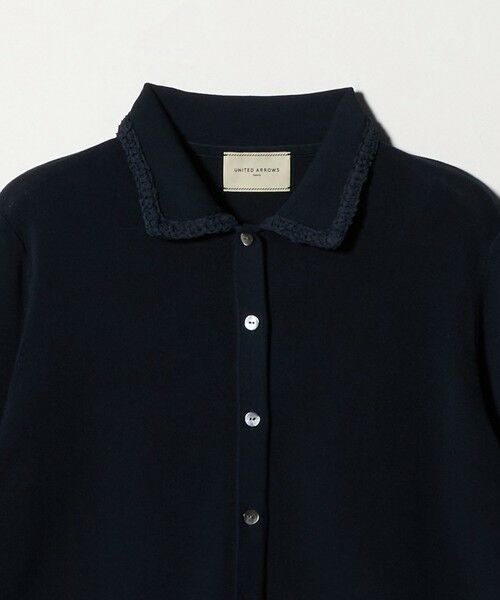 UNITED ARROWS ニットポロ UNITED ARROWS GOLF ポロシャツ メンズ ラガー ニットシャツ